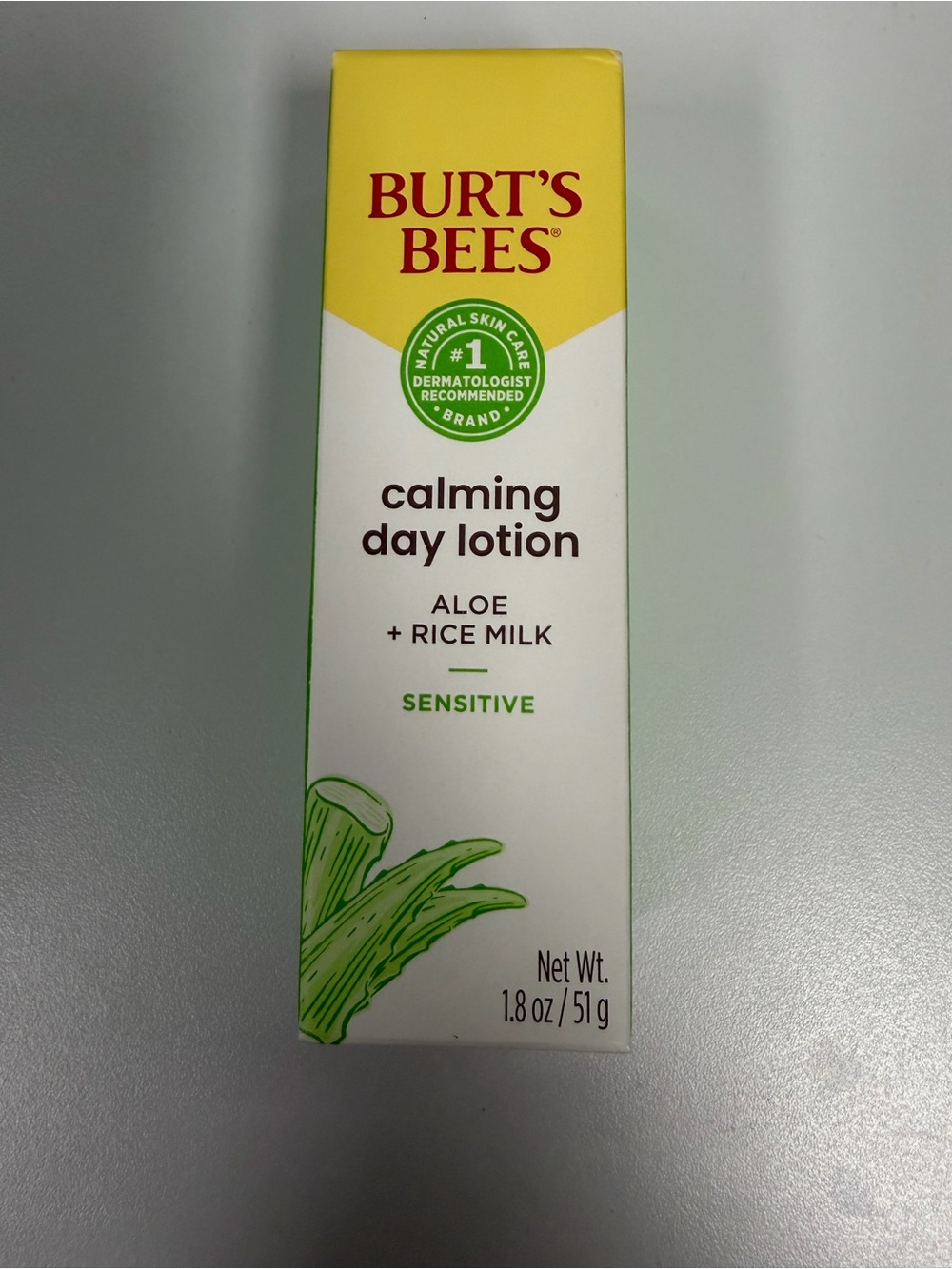 NIB Burt's Bees Sensitive Skin Calming Day Lotion. 1.8oz